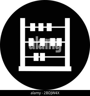 Beautiful design and fully editable Abacus icon, calculate, math, mathematics vector design. Stock Vector
