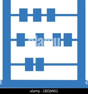 Beautiful design and fully editable Abacus icon, calculate, math, mathematics vector design. Stock Vector