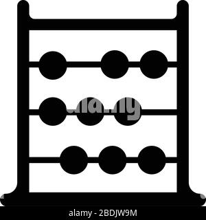 Beautiful design and fully editable Abacus icon, calculate, math, mathematics vector design. Stock Vector