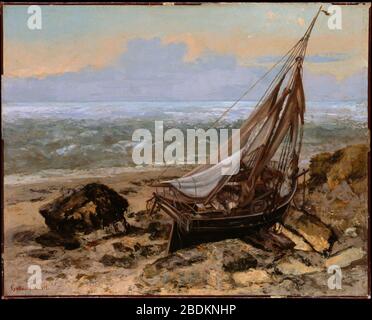 Gustave Courbet (French, 1819–1877) The Fishing Boat 1865. Stock Photo