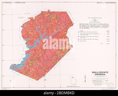 Hall County, Georgia - soil interpretive map of limitations for small ...