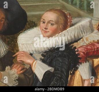 Hals Dirck - Fête champêtre (detail women) - 1627. Stock Photo