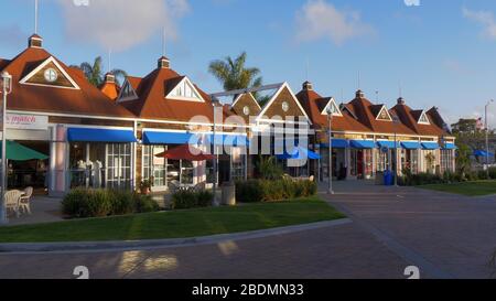 restaurant and cafes at Centennial Park Coronado - CALIFORNIA, USA - MARCH 18, 2019 Stock Photo