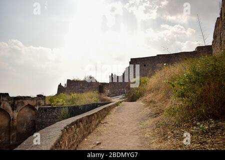 Dirty Road Pathway Background,Falling Leaves on dirty road stock photograph image Stock Photo