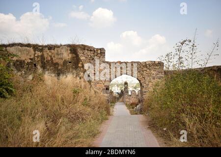 Dirty Road Pathway Background,Falling Leaves on dirty road stock photograph image Stock Photo