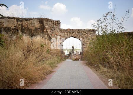 Dirty Road Pathway Background,Falling Leaves on dirty road stock photograph image Stock Photo