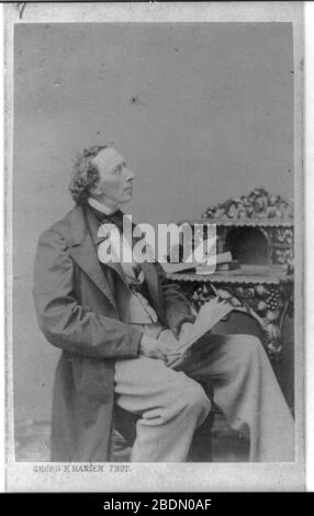 Hans Christian Andersen, 1805-1875 Stock Photo