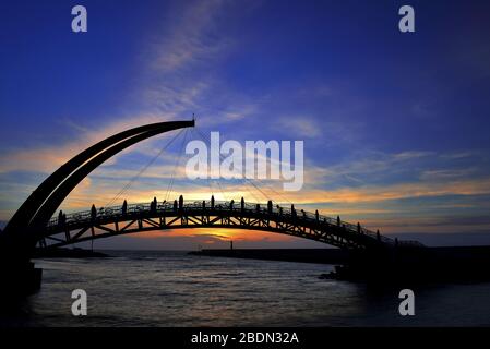 Miaoli Rainbow Bridge in Miaoli County Taiwan Stock Photo