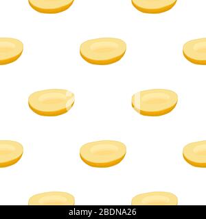 Illustration on theme big colored seamless melon, bright fruit pattern for seal. Fruit pattern consisting of beautiful seamless repeat melon. Simple c Stock Vector