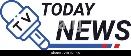 News icon logo vector art graphic design Stock Vector