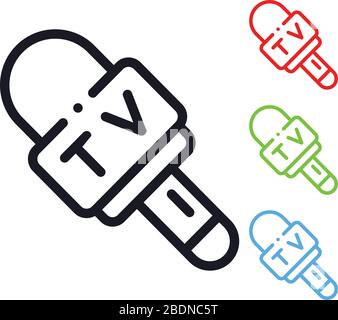 News icon logo vector art graphic design Stock Vector
