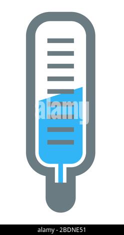 Test tube with substance for checkup in lab Stock Vector