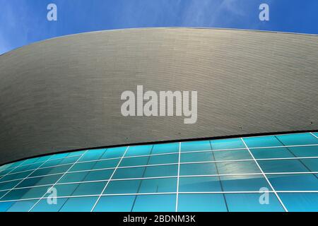 London Aquatics Centre, Queen Elizabeth Olympic Park, Stratford, East London, United Kingdom Stock Photo