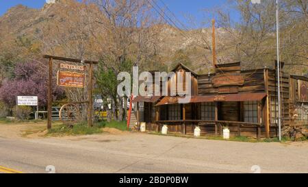Old saloon at Riverkern in the Sequoia National Forest - RIVERKERN, USA - MARCH 29, 2019 Stock Photo