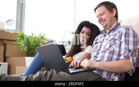 Pretty lady holding mandarin Stock Photo