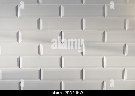 White tile background. Tiles in the kitchen Stock Photo