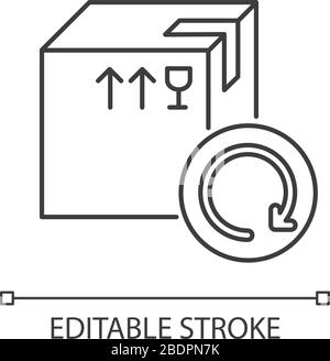 Returns line icon. Simple outline illustration from e-commerce ...