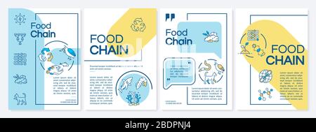 Food chain vector infographic template. Biological process ...
