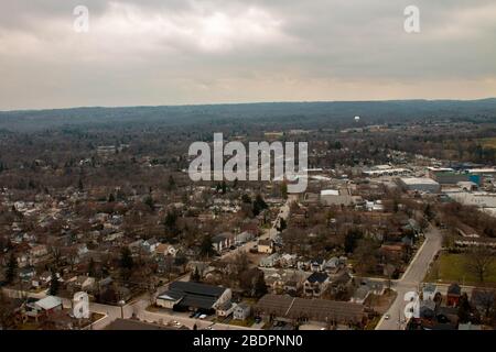 Dundas Ontario on a winter day, popular hiking trail in Canada Stock Photo