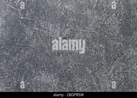 Flat lay surface of an OSB panel painted in black paint. Oriented  strand board. Abstract modern trendy black wood texture background Stock Photo