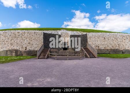 UNESCO World Heritage Site at Newgrange in Ireland Stock Photo