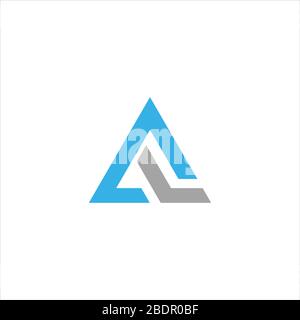 Initial letter la logo or al logo vector design template Stock Vector