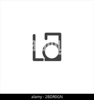 Initial letter la logo or al logo vector design template Stock Vector