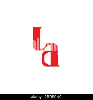 Initial letter la logo or al logo vector design template Stock Vector