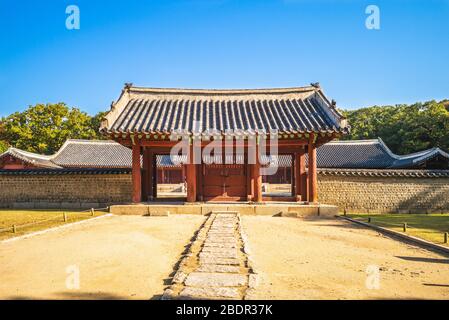 Jongmyo, a Confucian shrine in seoul, south korea Stock Photo