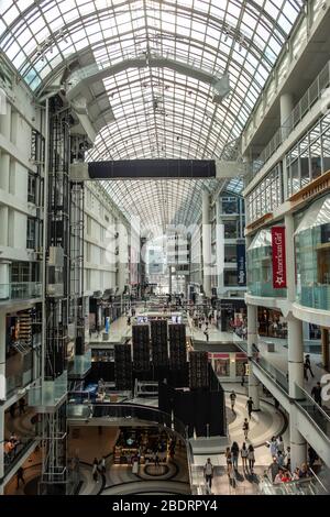 Shopping, stores, consumerism, at Eaton Center in downtown Toronto, Ontario, Canada, North America Stock Photo