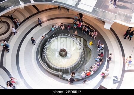 Water fountain at Shopping, stores, consumerism, at Eaton Center in downtown Toronto, Ontario, Canada, North America Stock Photo