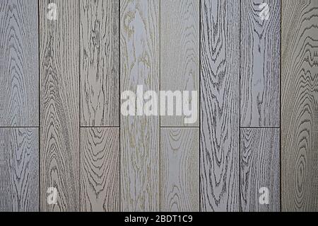 Backgrounds wood texture. White, beige and with a blue tint. The structure is black and yellow. Textured, colorful boards backgrounds. Stock Photo