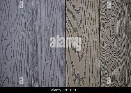 Background of wood texture, painted in gray and blue tint. Textured background. Stock Photo