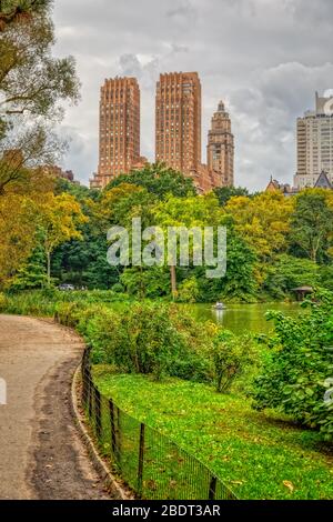 San Remo building view from the Central Park, New York Stock Photo