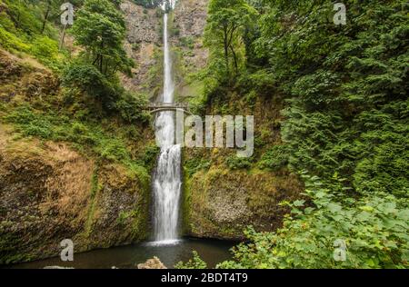 Multnomah Falls, Oregon USA Stock Photo