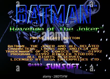 Batman revenge of the joker sega коды