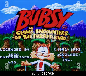 bubsy mega drive