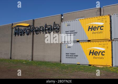 Indianapolis - Circa April 2020: Herc Rentals location. Herc Holdings ...