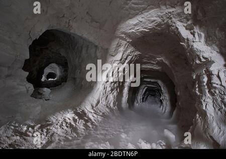 Abandoned Mine Shafts in the California Desert Stock Photo