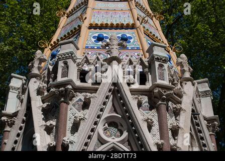 Buxton Memorial Water Fountain Neo Gothic Architecture 1 Millbank, Westminster, London SW1P 3JU by Charles Buxton Samuel Sanders Teulon Stock Photo