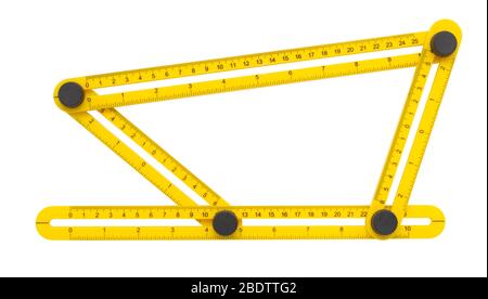 Multi-angle Measuring Ruler Stock Photo