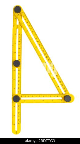 Multi-angle Measuring Ruler Stock Photo
