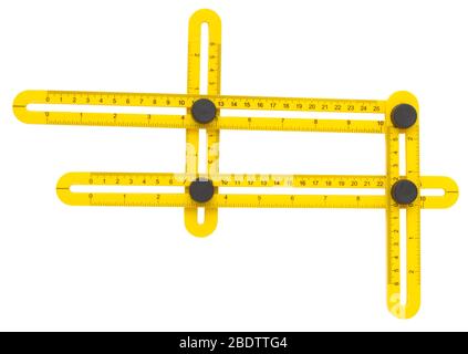 Multi-angle Measuring Ruler Stock Photo