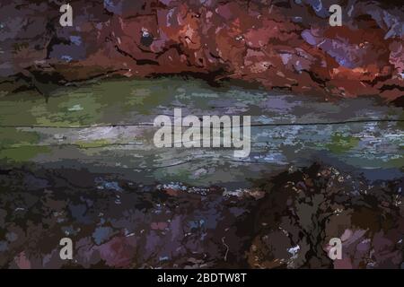 Abstract multicolored image, made with a brush. Stock Vector