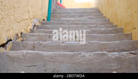 Narrow stairs / steps leading up and up - learning and decision making, first steps.