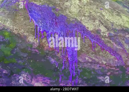 Abstract multicolored image, made with a brush. Stock Vector