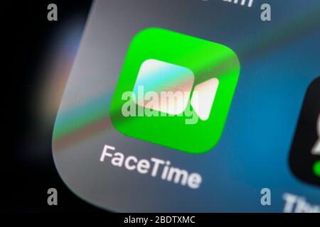 Close up of Apple Facetime app icon logo on an iPad, UK Stock Photo - Alamy