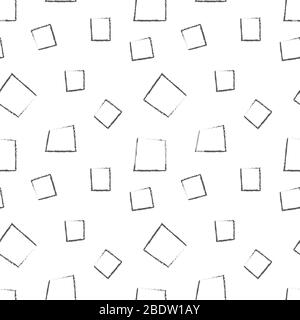 Hand drawn geometric pattern in the white backdrop Stock Vector