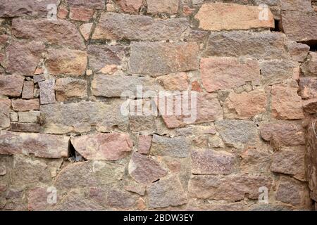 Pattern of Rough Grunge Vintage Stone Wall Texture Background.Dirty Old Texture Stock Photo
