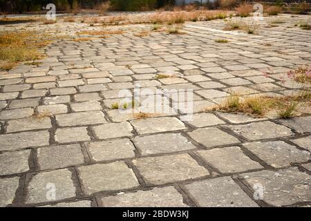 Stone Blocks Flooring Background Image Dirty Old Texture Stock Photograph Stock Photo